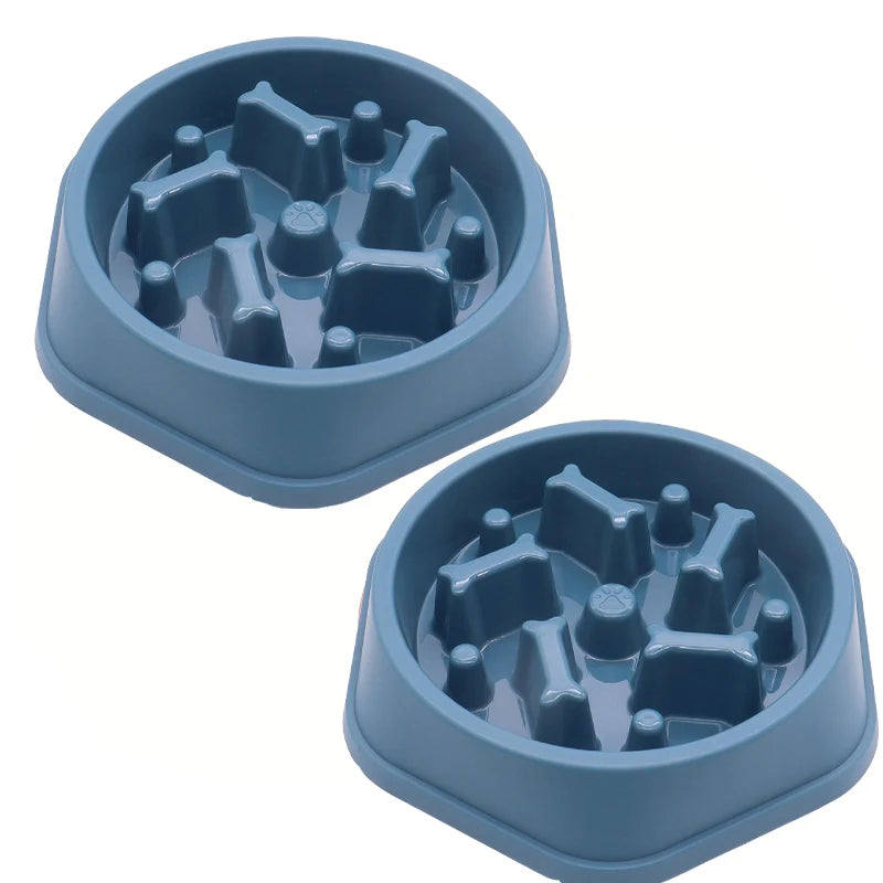 Non-Slip Slow Feeder Dog Bowl – Anti-Choking Puzzle Feeding Dish for Small, Medium & Large Dogs