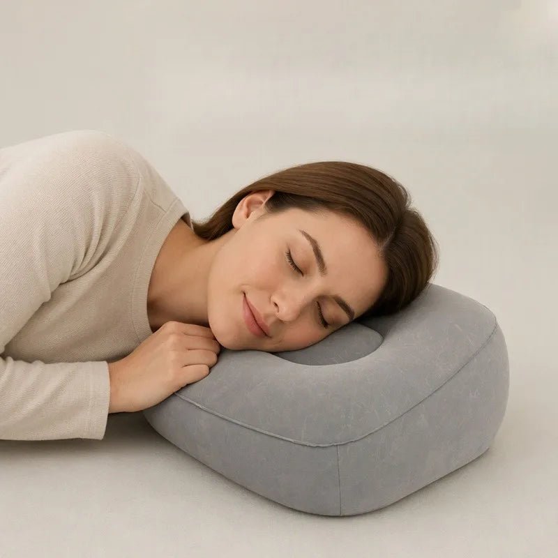 Inflatable Under-Desk Footrest Pillow – Portable Leg Support for Travel, Office and Home - Goodify Mart